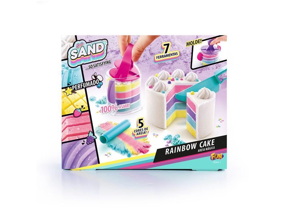 Massinha Areia Arts and Crafts Rainbow Cake - 12