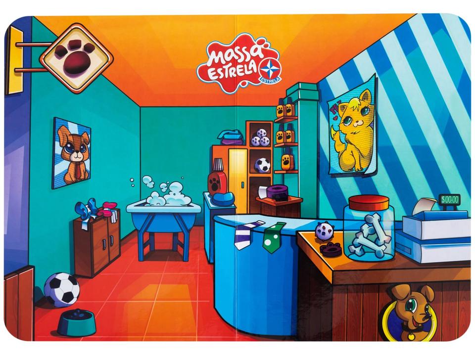 Massinha Colorida Pet Shop Estrela com Acessórios - 6