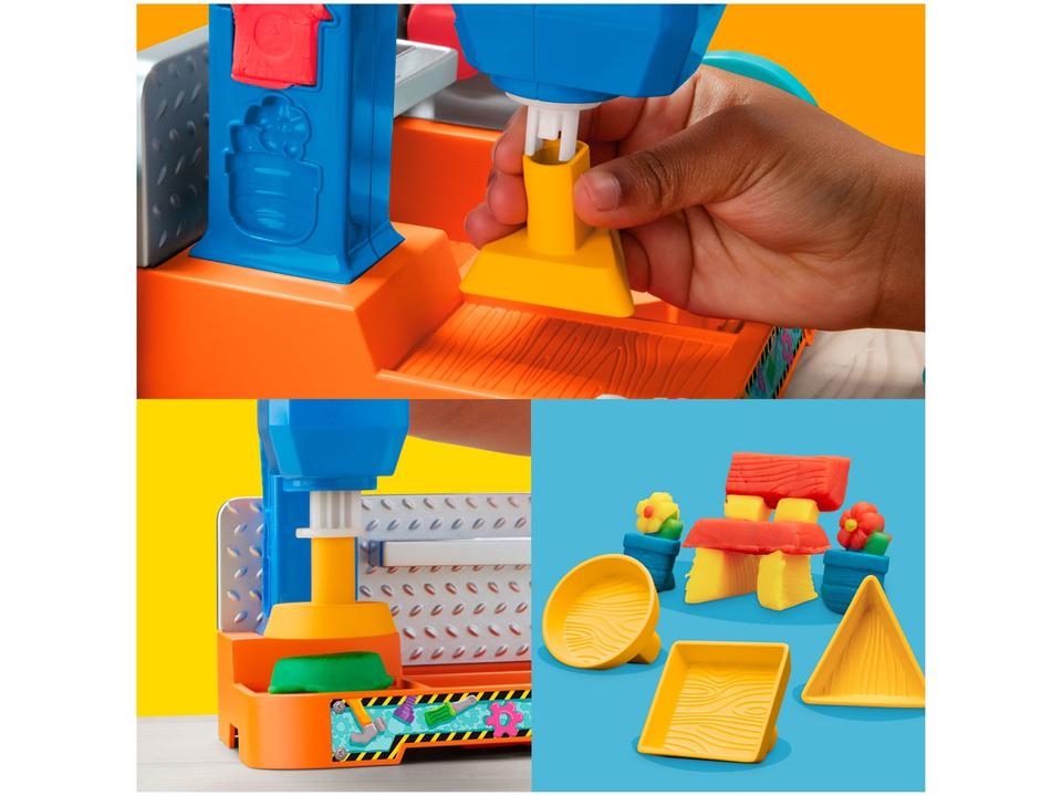 Massinha Mesa de Ferramentas Coloridas Hasbro - 4