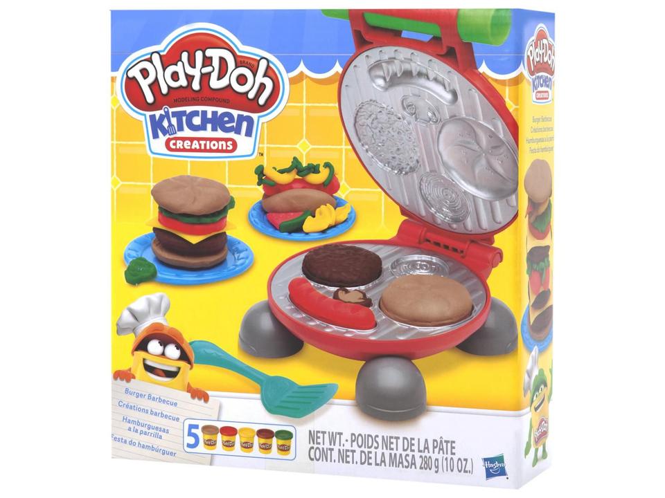 Massinha Play-Doh Festa do Hambúrguer - Hasbro com Acessórios - 4