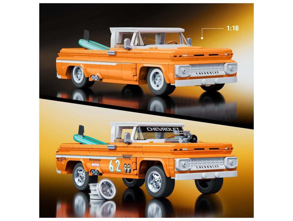 Mattel Brick Shop Elite Carrinha Chevy de 1962 Personalizada - 3