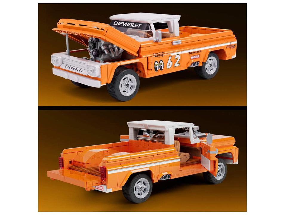 Mattel Brick Shop Elite Carrinha Chevy de 1962 Personalizada - 5