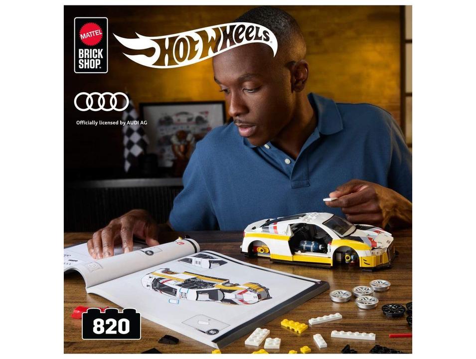 Mattel Brick Shop Hot Wheels Elite Audi R8 LMS - 1