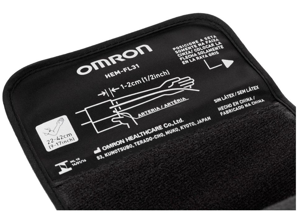 Medidor de Pressão Arterial de Braço Digital Omron Automático ELITE+ HEM-7320 - 9