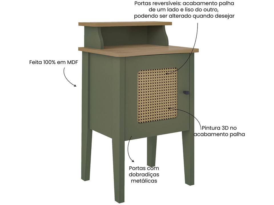 Mesa de Apoio 1 Porta Charlotte Artely - 7