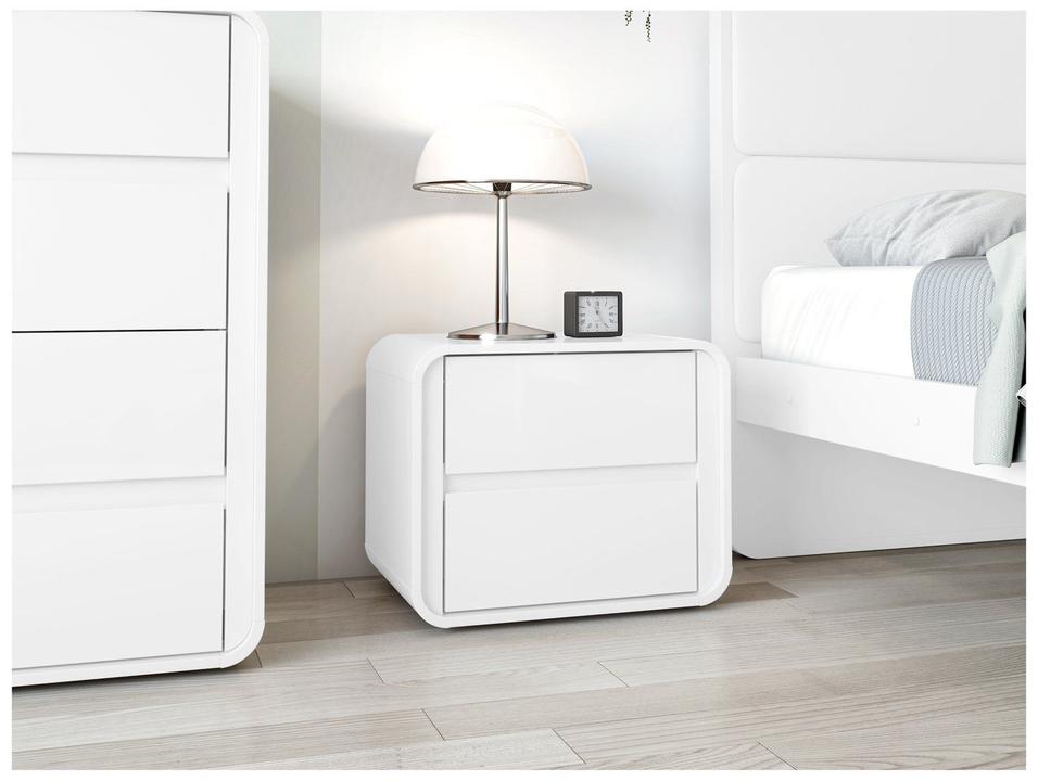 Mesa de Cabeceira 2 Gavetas Loop Móveis Lopas - 3