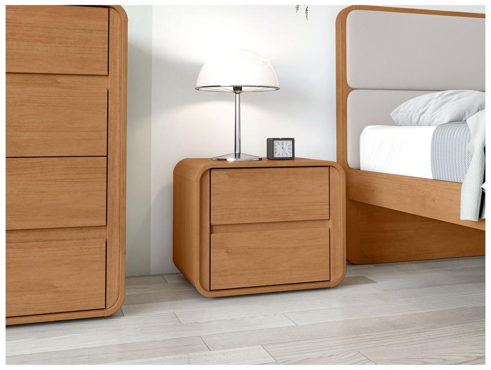 Mesa de Cabeceira 2 Gavetas Loop Móveis Lopas - 3