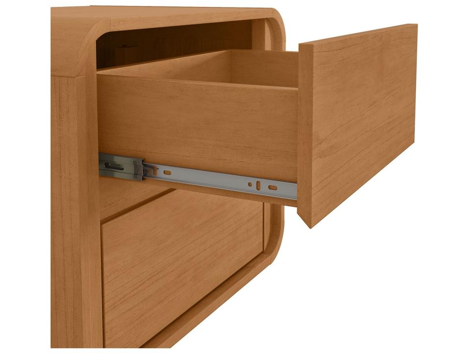 Mesa de Cabeceira 2 Gavetas Loop Móveis Lopas - 4