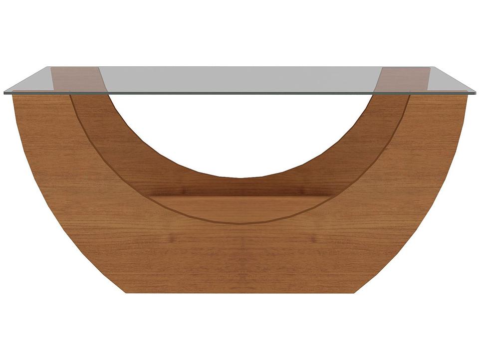Mesa de Centro com Tampo de Vidro Onda Artely - 2
