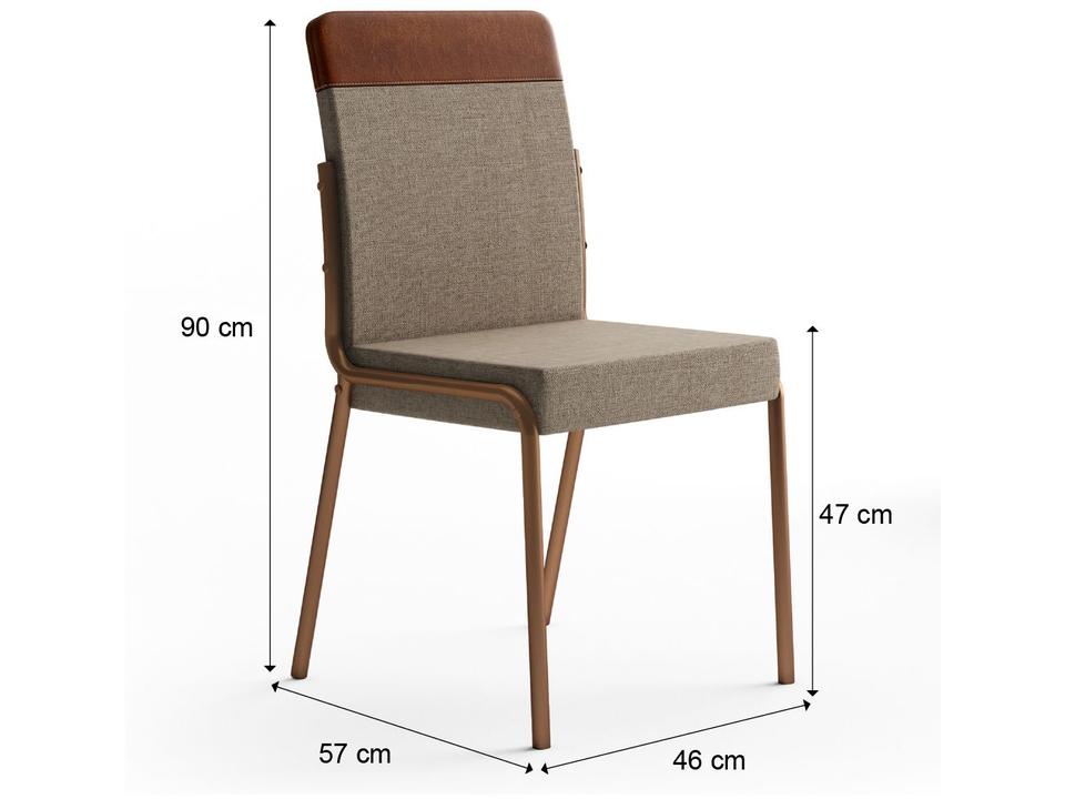 Mesa de Cozinha 4 Cadeiras Quadrada Karina Carraro - 2