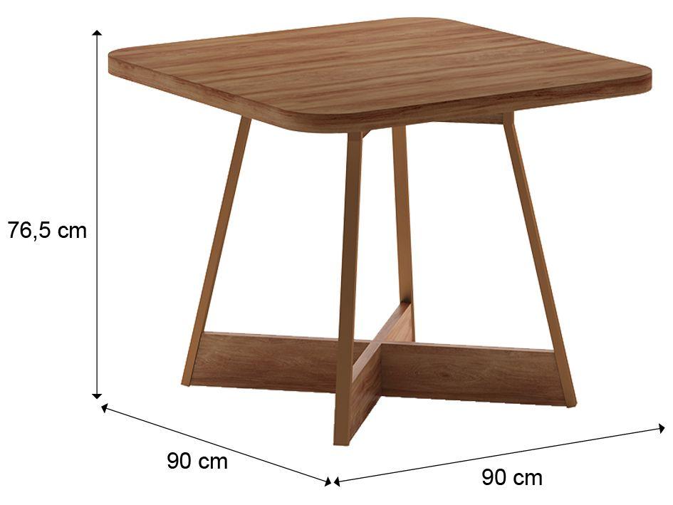 Mesa de Cozinha 4 Cadeiras Quadrada Karina Carraro - 1