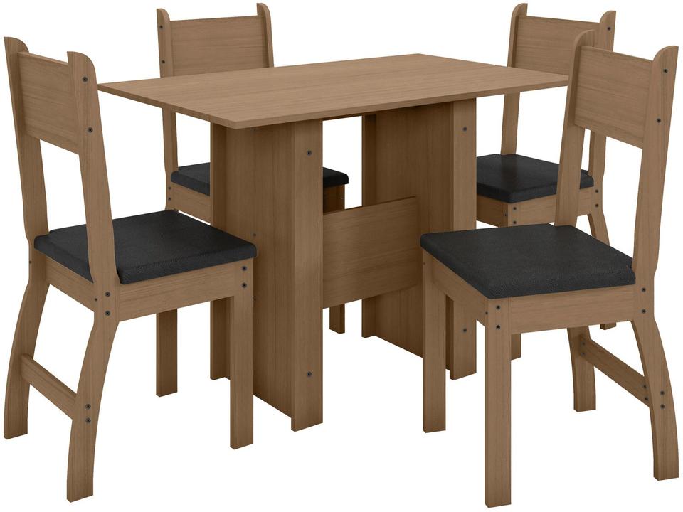 Mesa de Cozinha 4 Cadeiras Retangular Milano - J57080 Poliman Móveis