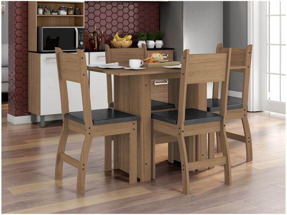 Mesa de Cozinha 4 Cadeiras Retangular Milano - J57080 Poliman Móveis - 2