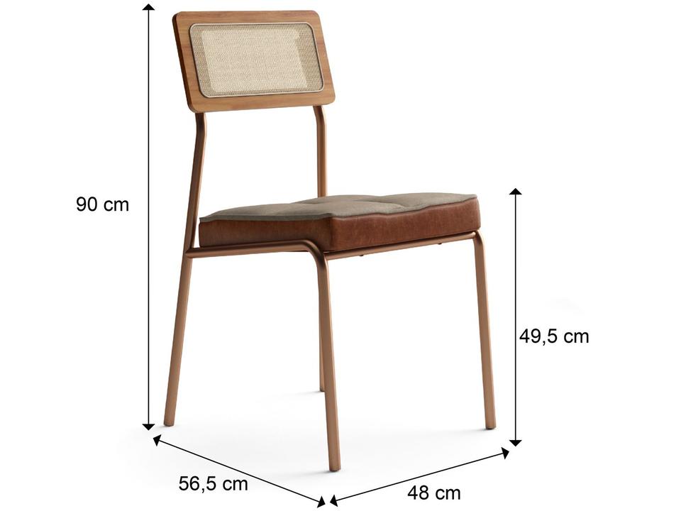 Mesa de Cozinha 6 Cadeiras Retangular Sara Carraro - 2