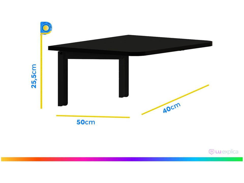 Mesa de Escritório Dobrável Multivisão Decore 5040 - 3