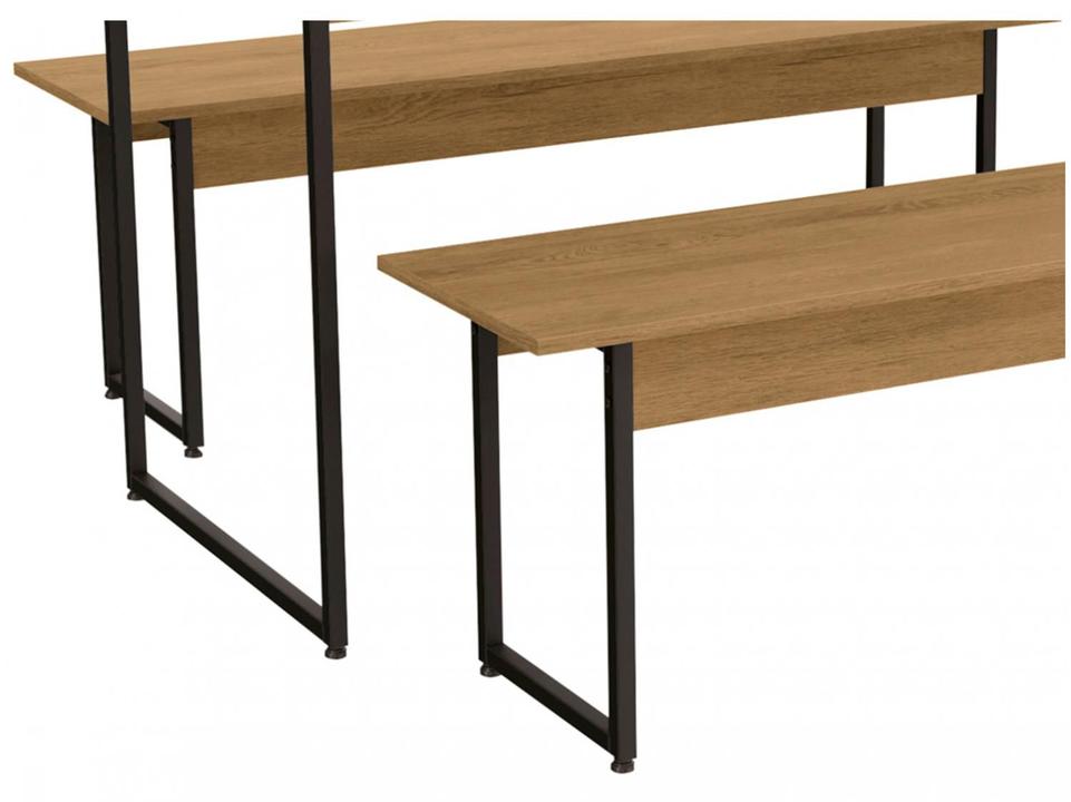 Mesa de Jantar 2 Bancos 4 Lugares Retangular - 3