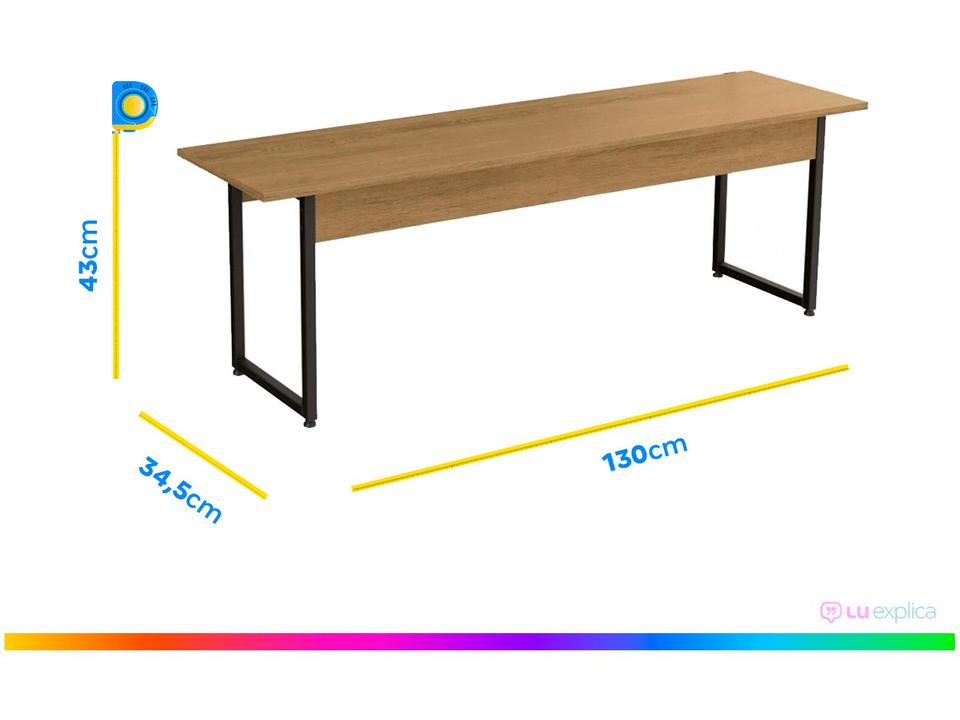 Mesa de Jantar 2 Bancos 4 Lugares Retangular - 5