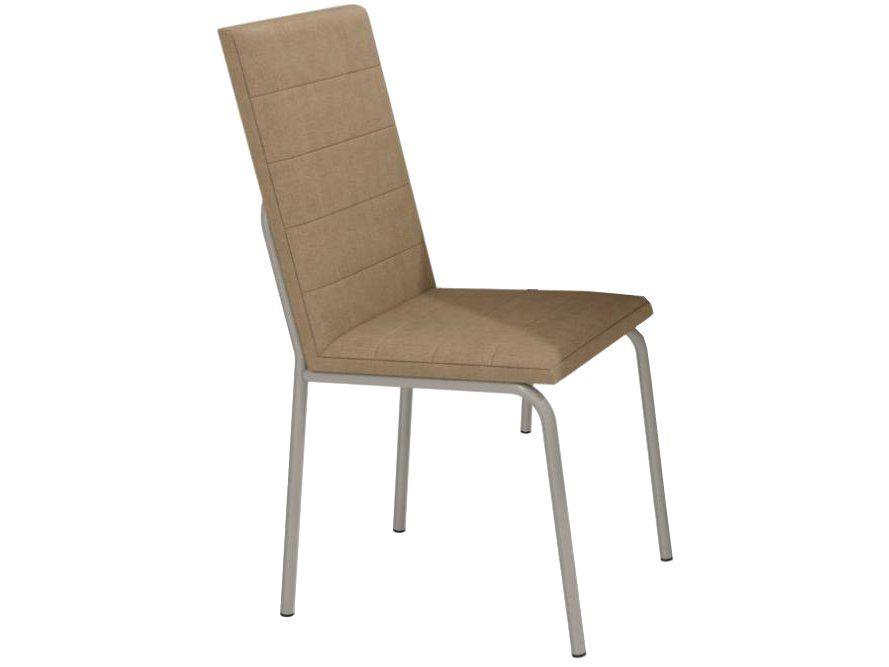 Mesa de Jantar 4 Cadeiras Quadrada Capuccino Crome Topázio - 5