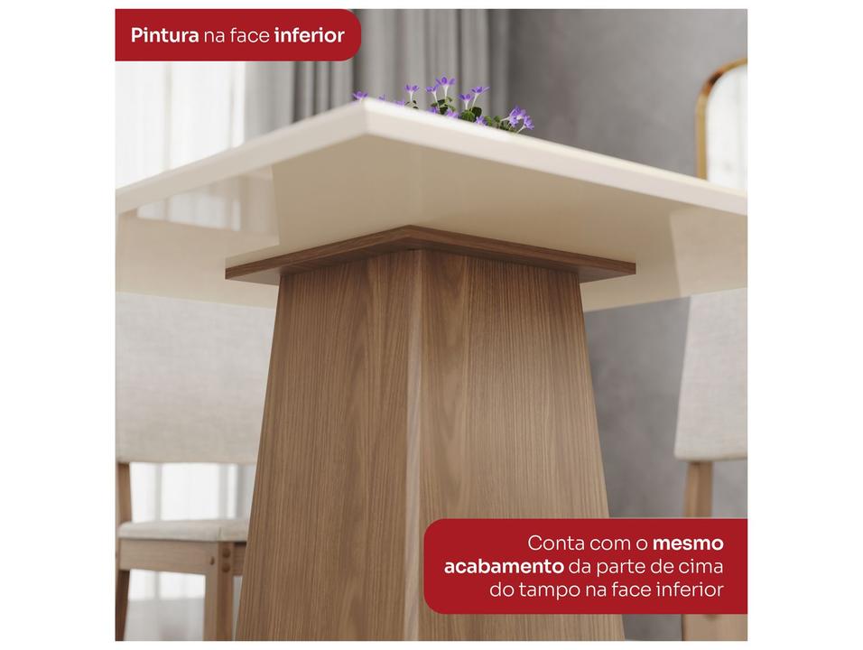 Mesa de Jantar 4 Cadeiras Quadrada Henn Dora - 6
