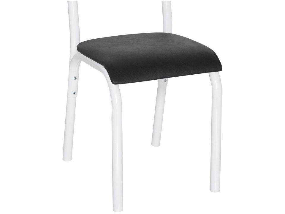 Mesa de Jantar 4 Cadeiras Retangular Aço Tampo Granito Poeme Ciplafe - 8