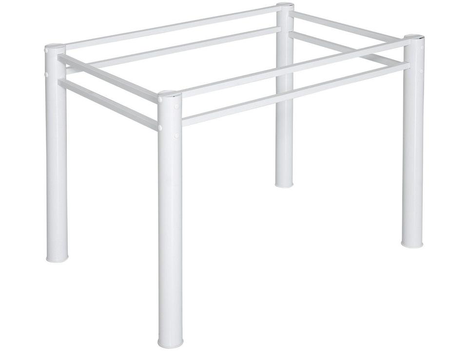 Mesa de Jantar 4 Cadeiras Retangular Aço Tampo Granito Poeme Ciplafe - 6