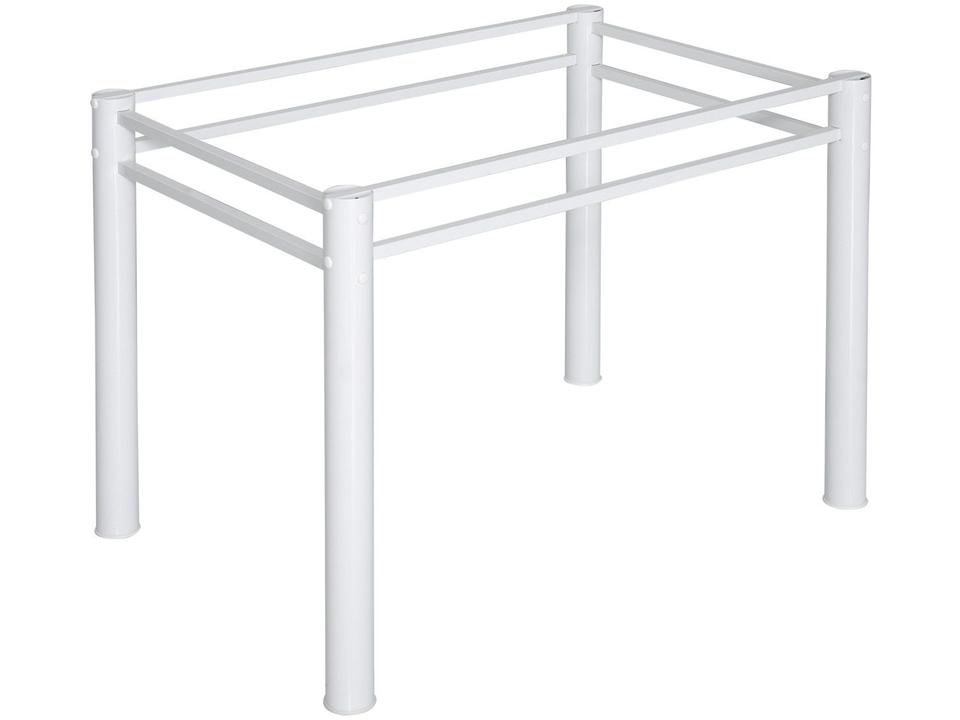 Mesa de Jantar 4 Cadeiras Retangular Aço Tampo Granito Poeme Ciplafe - 6