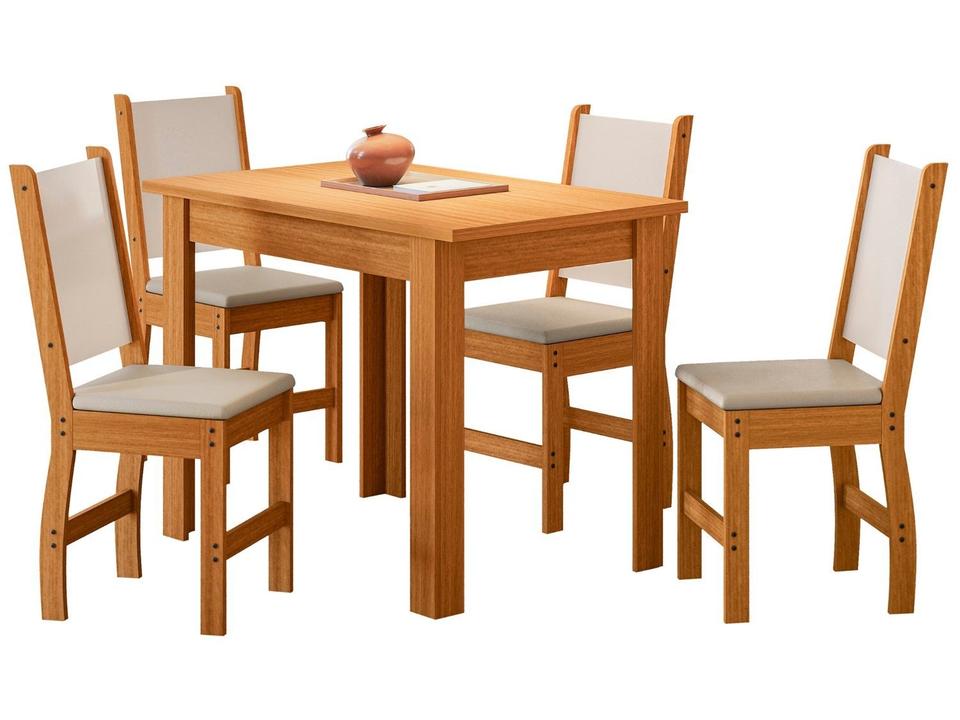 Mesa de Jantar 4 Cadeiras Retangular Bellagio Poliman Móveis - 1