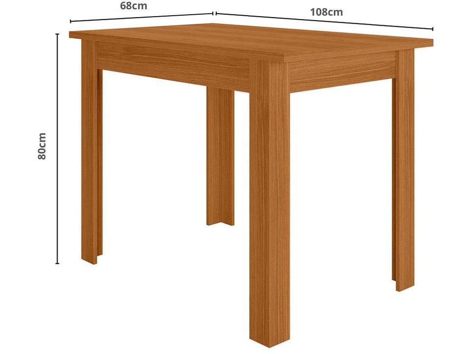 Mesa de Jantar 4 Cadeiras Retangular Bellagio Poliman Móveis - 2