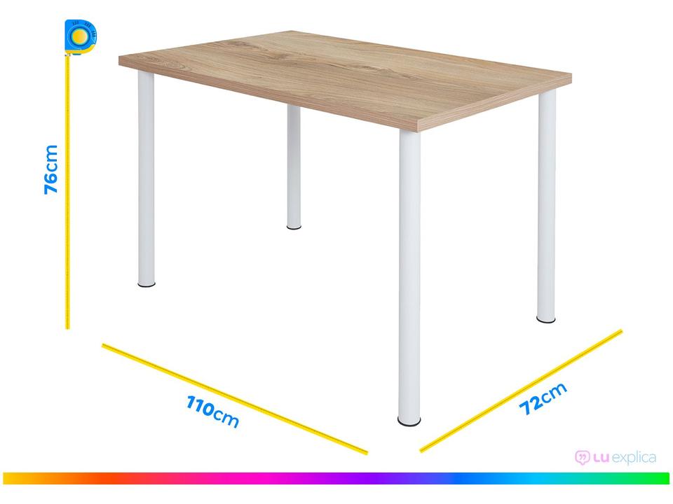 Mesa de Jantar 4 Cadeiras Retangular - 2