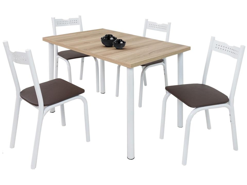 Mesa de Jantar 4 Cadeiras Retangular - 4