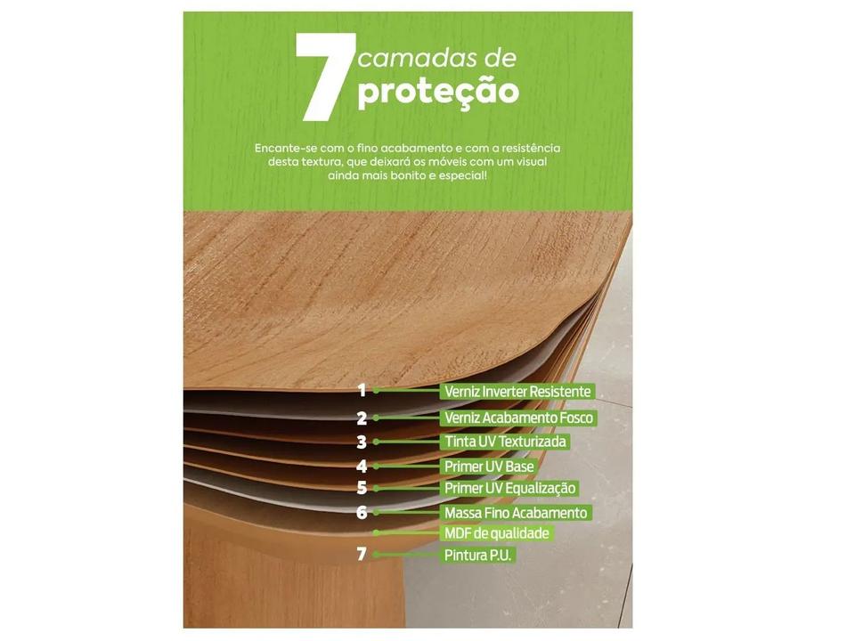 Mesa de Jantar 4 Cadeiras Retangular Frassino Móveis Lopas Celebrare - 2