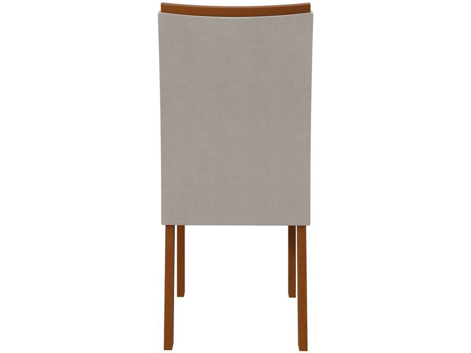 Mesa de Jantar 4 Cadeiras Retangular Frassino Tampo de MDF Celebrare Móveis Lopas - 7