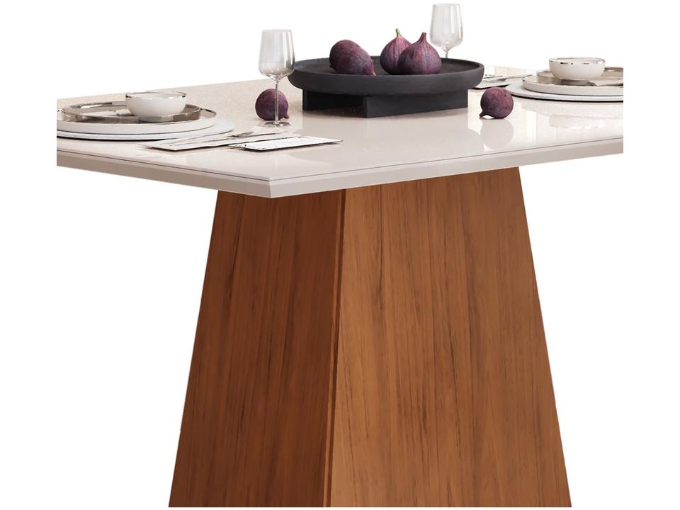 Mesa de Jantar 4 Cadeiras Retangular Freijo e Off DJ Móveis Copenhague - 5