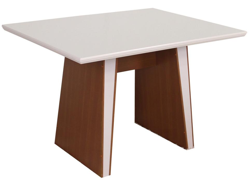 Mesa de Jantar  4 Cadeiras Retangular Naturalle e Off-White Tampo de MDF Verona Móveis São Carlos - 4