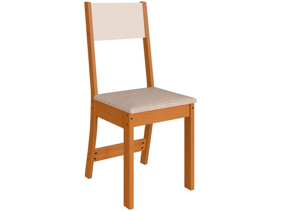 Mesa de Jantar 4 Cadeiras Retangular Tecido Linho Indekes Talita - 6