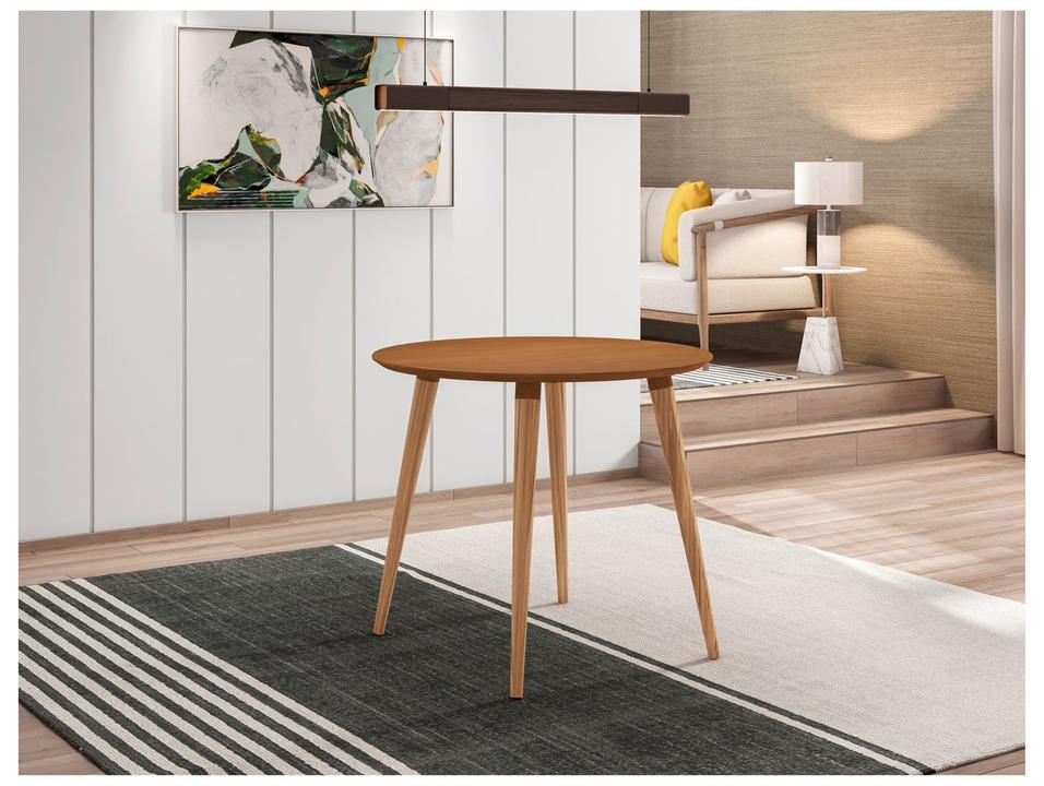 Mesa de Jantar 4 Lugares Redondo Cedro Casa D Veneza - 3