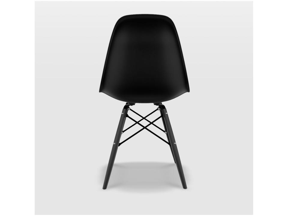 Mesa de Jantar 5 Cadeiras Redonda Preta - 10