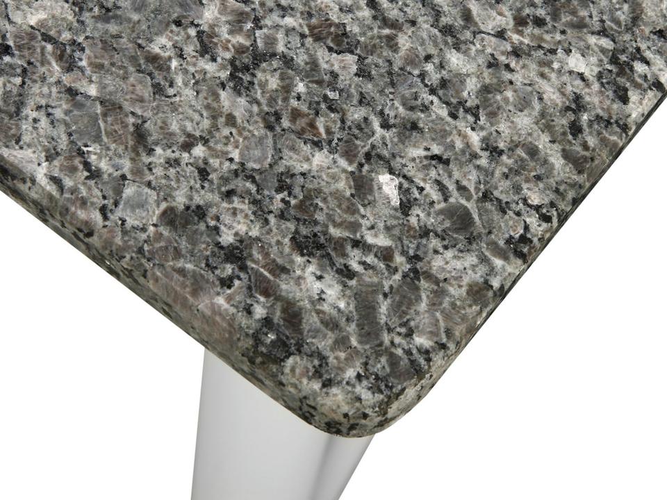 Mesa de Jantar 6 Cadeiras Retangular Aço Tampo Granito Poeme Ciplafe - 5