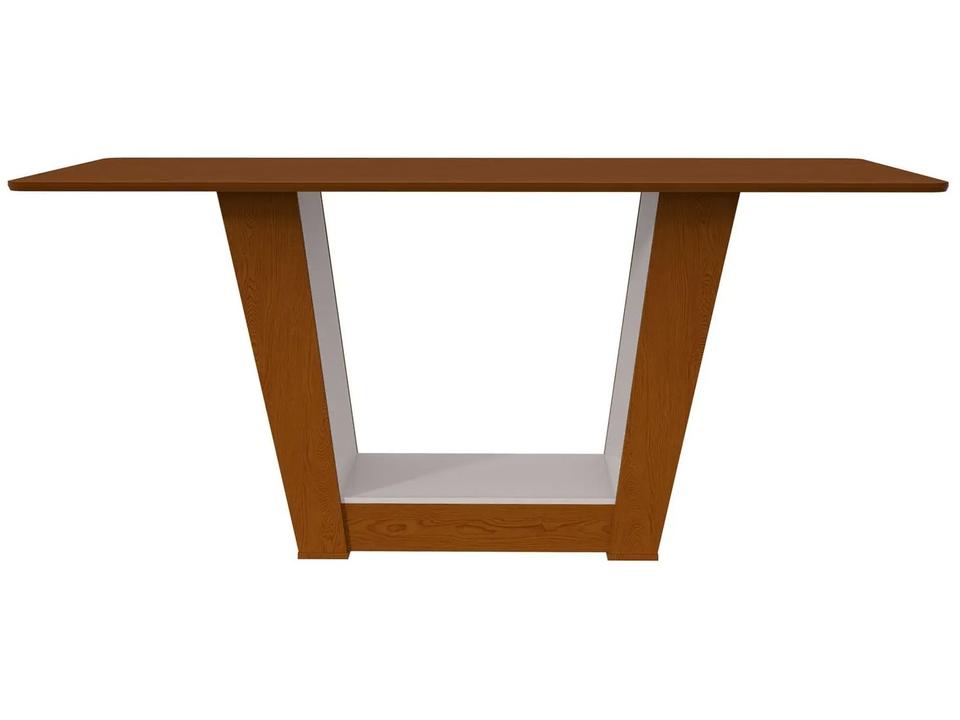 Mesa de Jantar 6 Cadeiras Retangular Frassino e Off White Móveis Lopas Apogeu - 8
