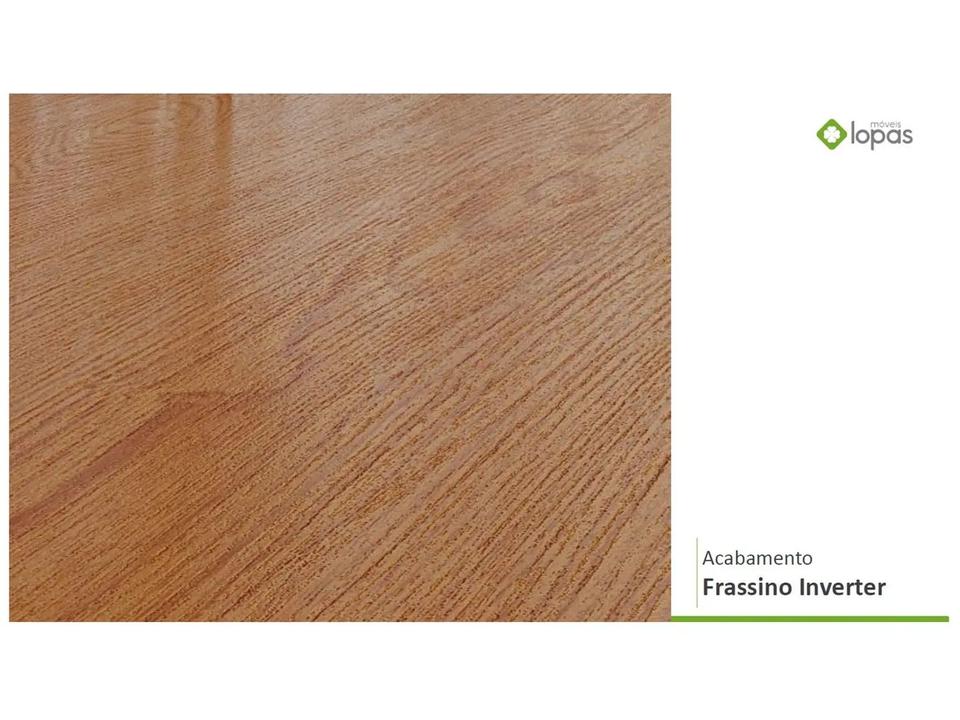 Mesa de Jantar 6 Cadeiras Retangular Frassino e Off White Móveis Lopas Apogeu - 3