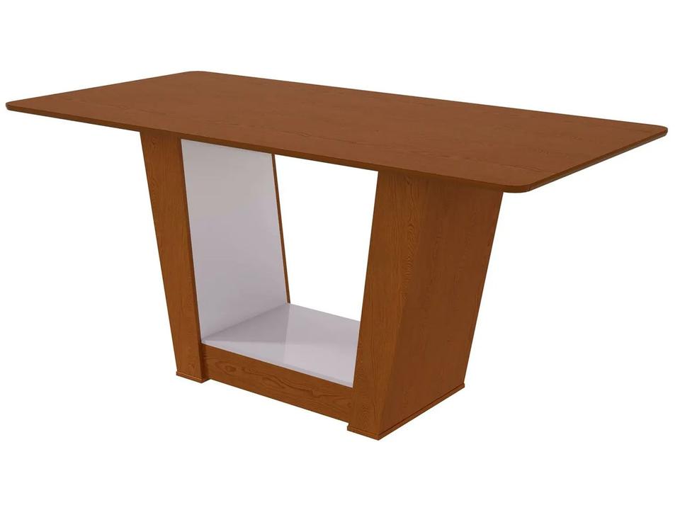 Mesa de Jantar 6 Cadeiras Retangular Frassino e Off White Móveis Lopas Apogeu - 7