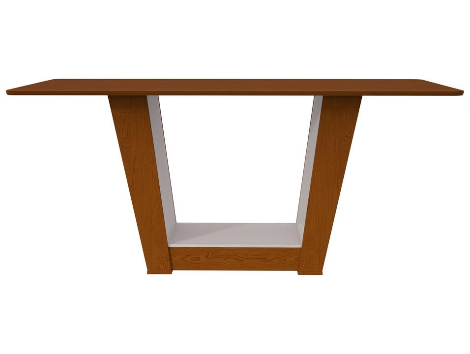 Mesa de Jantar 6 Cadeiras Retangular Frassino e Off White Móveis Lopas Apogeu - 8