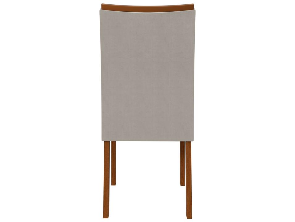 Mesa de Jantar 6 Cadeiras Retangular Frassino e Off White Móveis Lopas Apogeu - 12