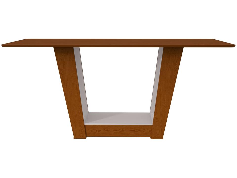 Mesa de Jantar 6 Cadeiras Retangular Frassino e Off White Tampo de MDF Apogeu Móveis Lopas - 6