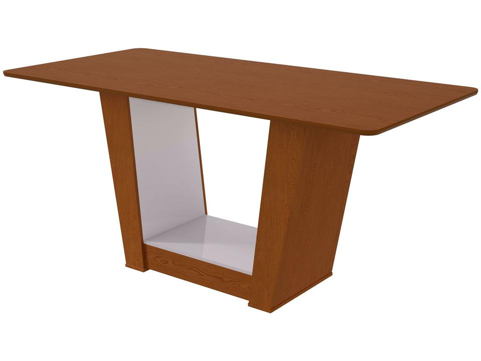 Mesa de Jantar 6 Cadeiras Retangular Frassino e Off White Tampo de MDF Apogeu Móveis Lopas - 5
