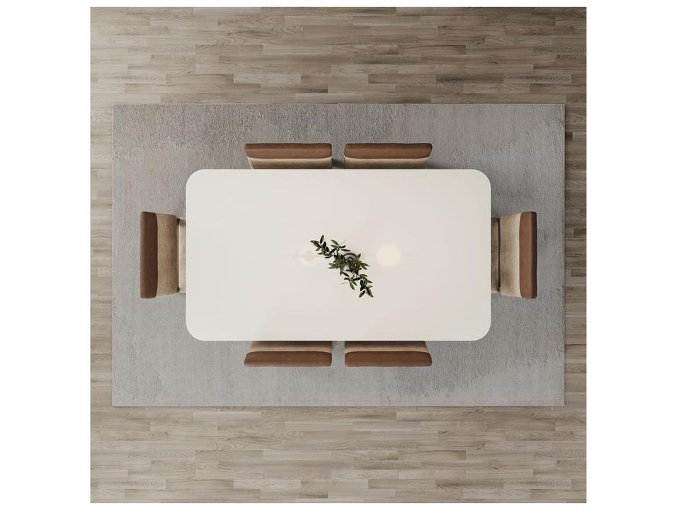 Mesa de Jantar 6 Cadeiras Retangular Henn Natalí - 12