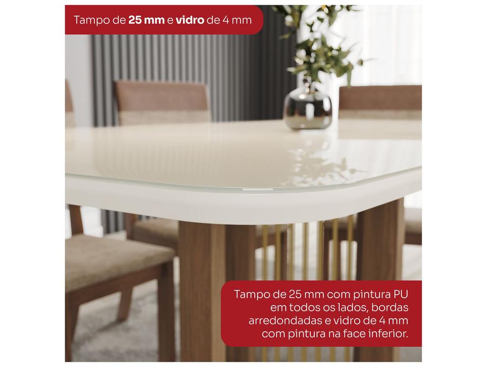 Mesa de Jantar 6 Cadeiras Retangular Henn Natalí - 7