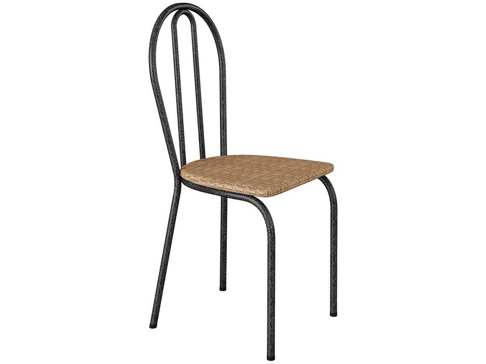 Mesa de Jantar 6 Cadeiras Retangular Preta - 4