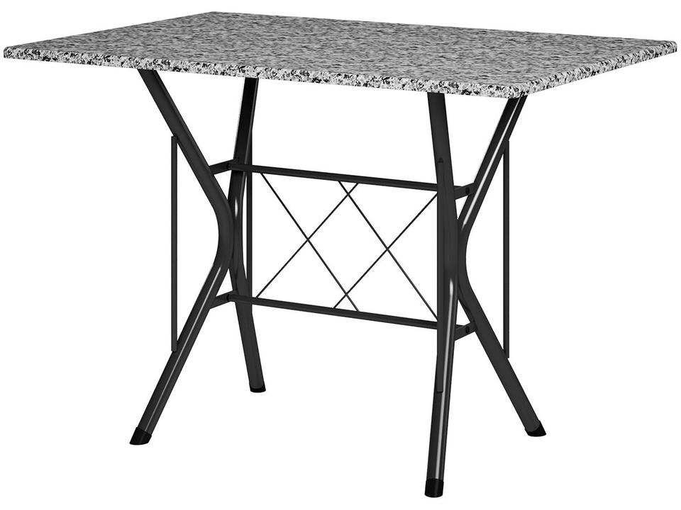 Mesa de Jantar 6 Cadeiras Retangular Preta - 5