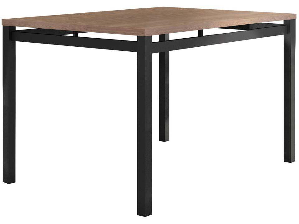 Mesa de Jantar 6 Cadeiras Retangular Preto Fosco Artefamol Valência - 3